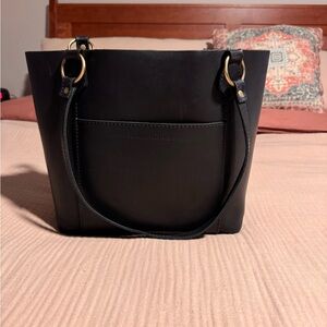 Portland Leather Goods black Market Tote